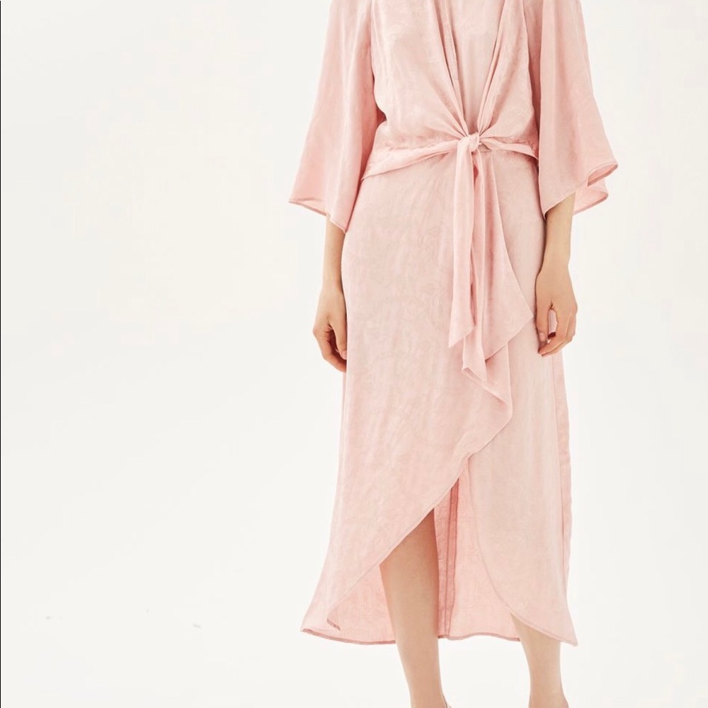 Topshop Knot front midi dress